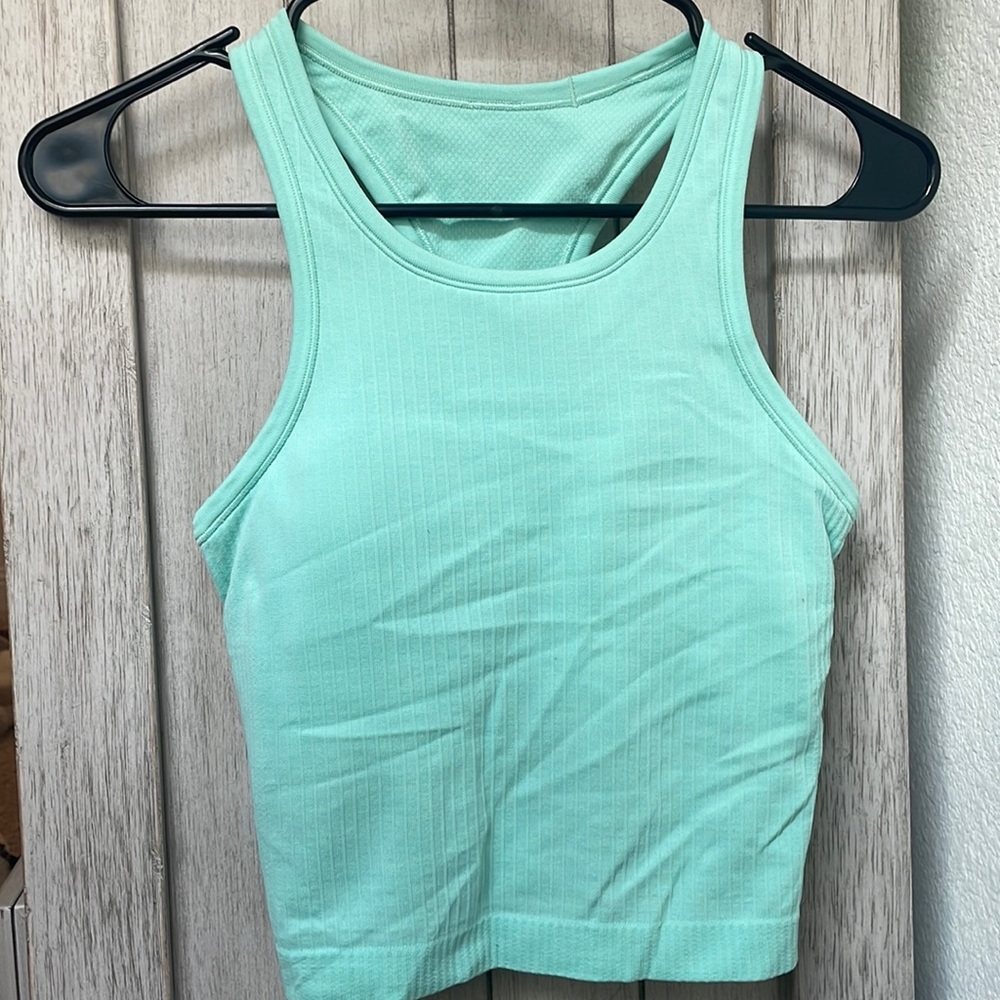 Lululemon “Ebb to the Street” Mint Crop